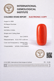 Natural Red Coral ( Italian Moonga ) 8.61 Carat