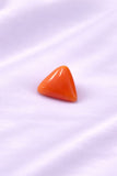 Natural Italian Red Coral Triangular 4.9 Carat