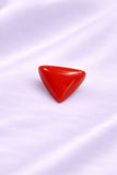 Natural Italian Red Coral Triangular 5.1 Carat
