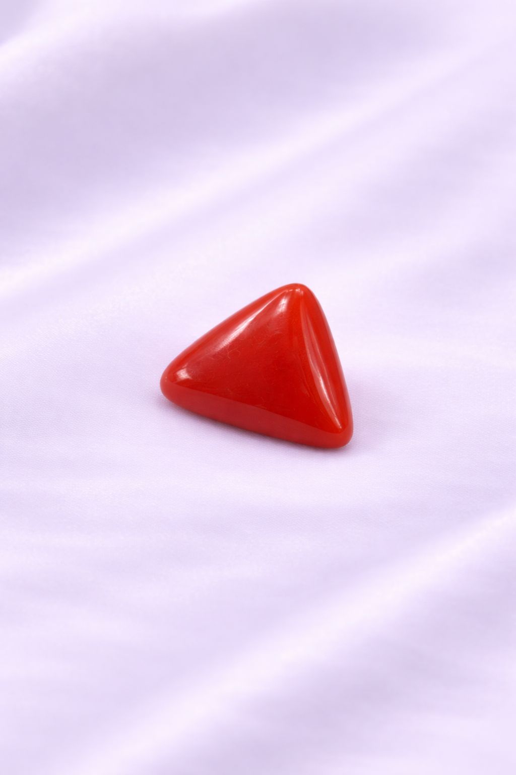 Natural Italian Red Coral Triangular 5.20 Carat