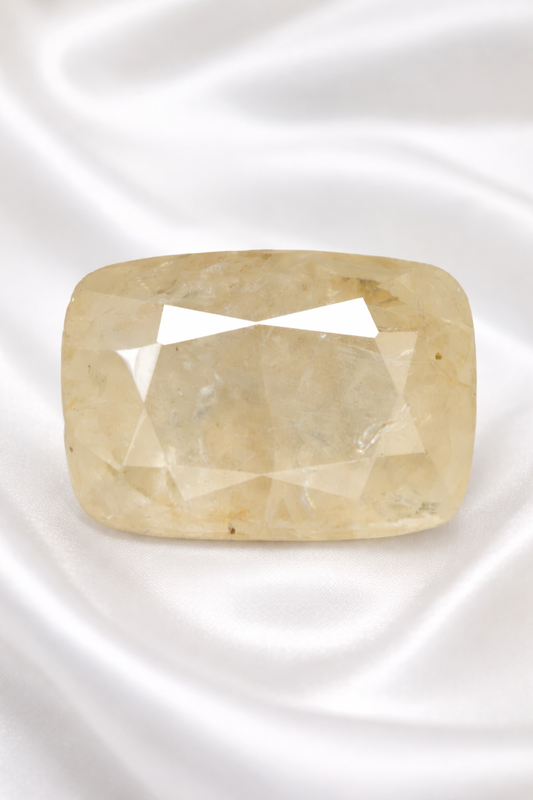 Natural yellow sapphire ( pukhraj )  7.01 Carat