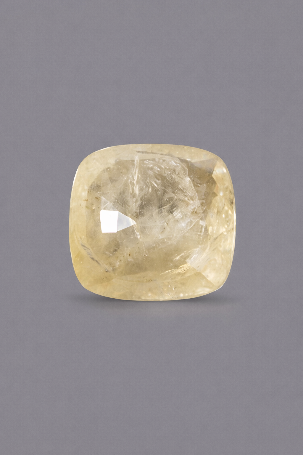 Natural yellow sapphire ( pukhraj )  8.56 Carat ( Sri Lanka Origin )