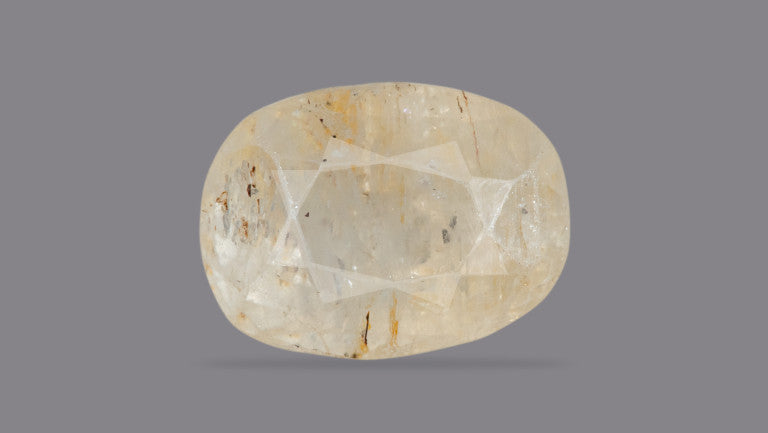 Natural yellow sapphire ( pukhraj )  6.65 Carat ( Sri Lanka Origin )i