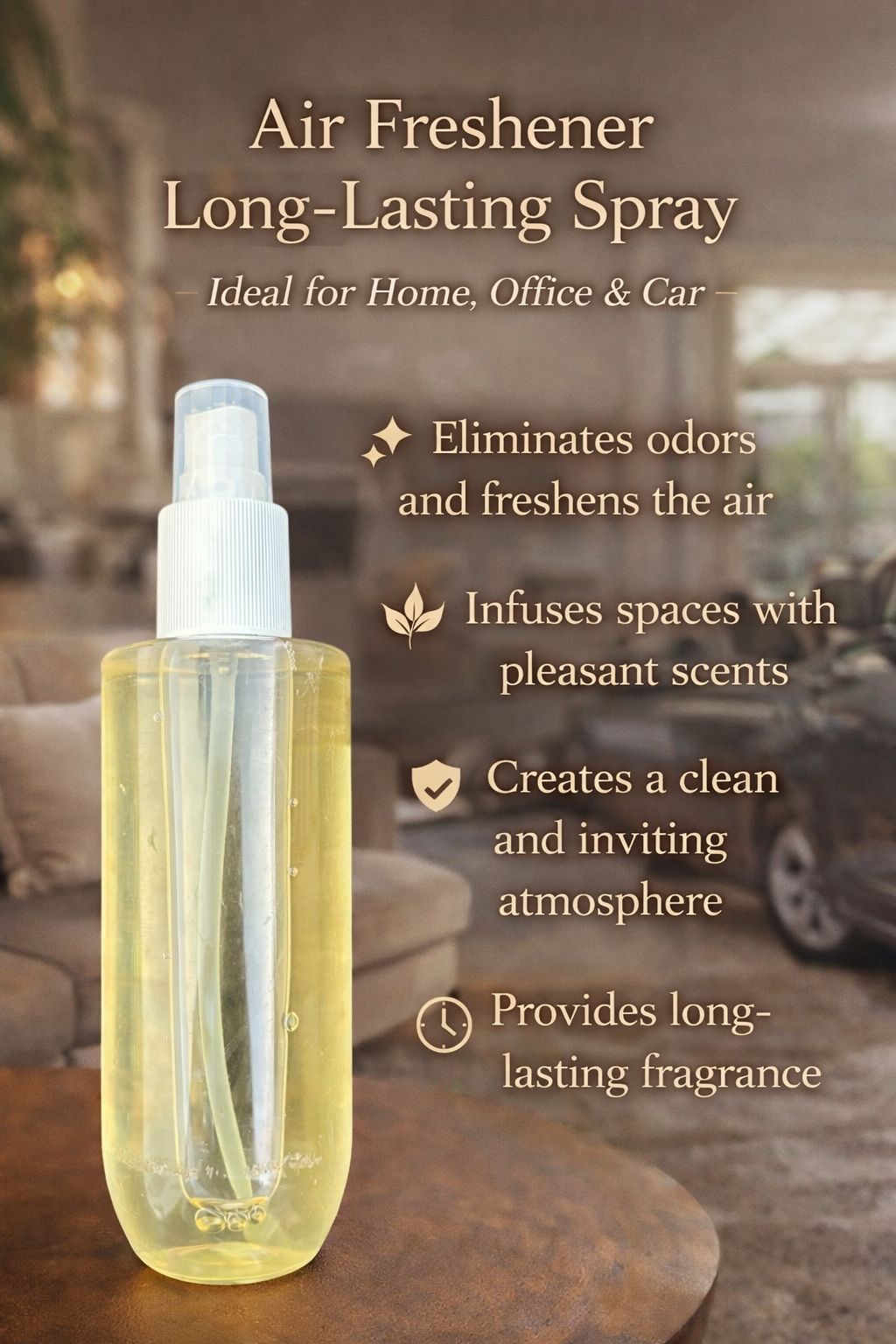 Air Freshener Long-Lasting Spray for Home,Office and Car