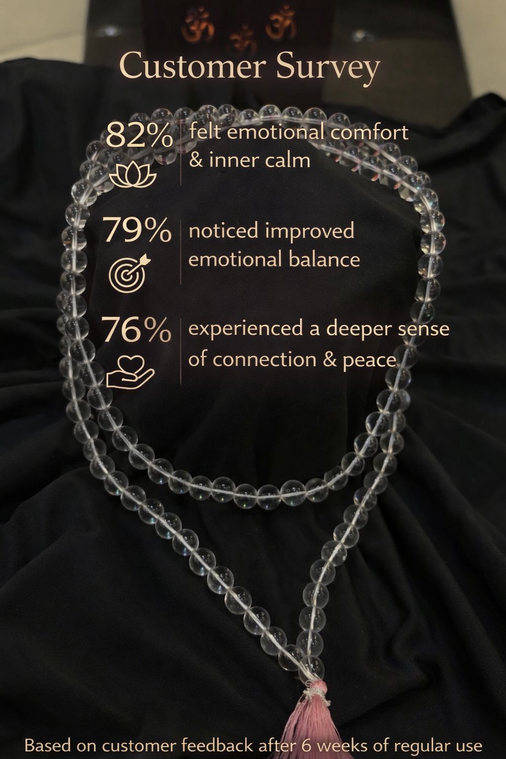 Clear Quartz Mala ( Sphatik Mala )
